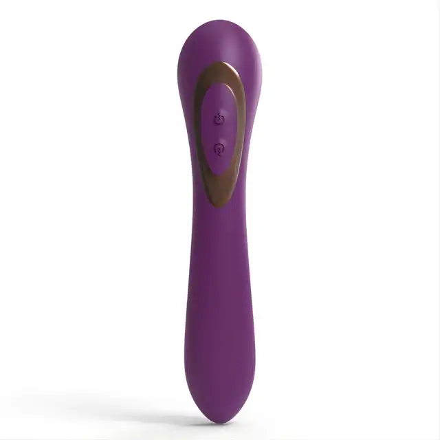 Tracy's Dog - Goldfinger G Spot Vibrator - Purple - dwustronny wibrator do perfekcyjnej stymulacji punktu G i łechtaczki 