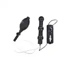 Seven Creations - Zepplin Inflatable Anal Wand Black - pompowany, czarny balonik analny z opcją wibracji. 