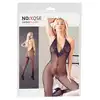 No:Xqse - Catsuit Net Bodystocking S/L. Kobiecy bodystocking z koronkowym dekoltem i otwartym kroczem