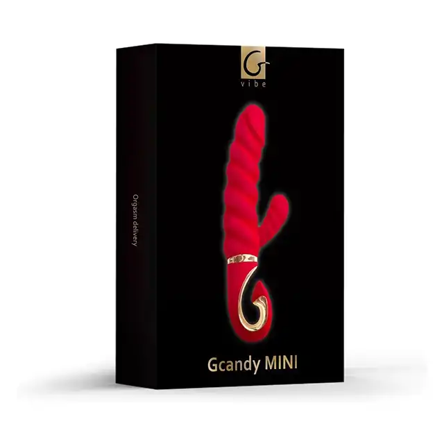 GVibe - GCandy Mini Chilli Coral. Wibrator z króliczkiem, dwa mocne silniki do stymulacji punktu G i łechtaczki