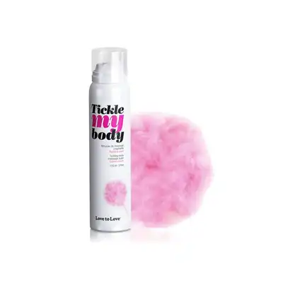 Love To Love - Tickle My Body Massage Foam Cotton Candy. Gęsta pianka do masażu z efektem mrowienia o zapachu waty cukrowej