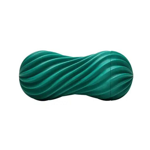 Tenga - Flex It Fizzy Green. Super stymulujący masturbator, modelowanie trójwyymiarowe ze spiralną konstrukcją i falami wypustek