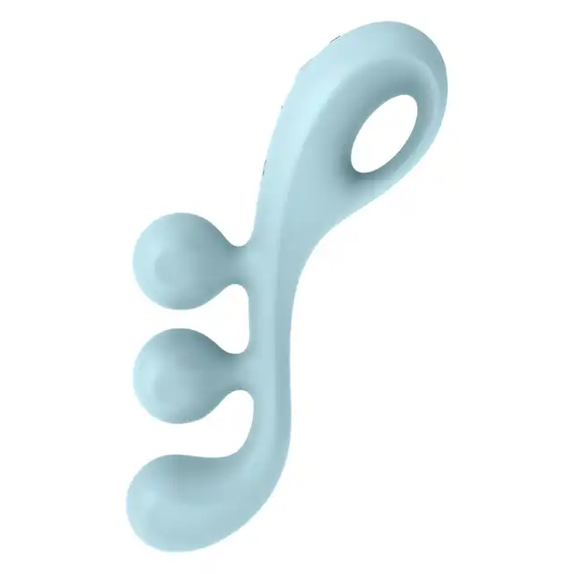 Satisfyer - Tri Ball 2 Light Blue. Wielofunkcyjny wibrator zapewniający jednoczesną potrójną stymulację łechtaczki, pochwy i anusa