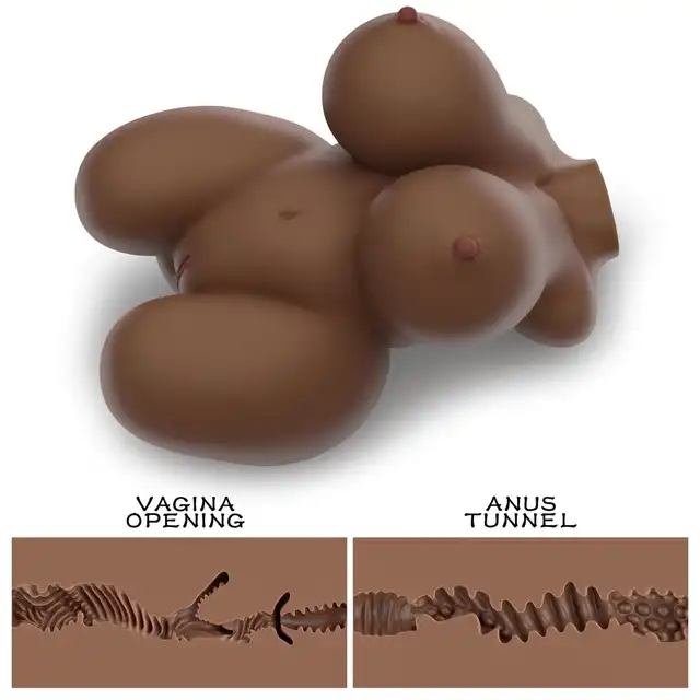 Lovetoy - Streetgirls #6 Black - realistyczny masturbator z ciałem kobiety. Dwa otwory - analny i waginalny dla podwójnej przyjemności 