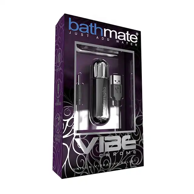 Bathmate - Vibe Bullet Vibrator Chrome - mini srebrny wibrator! Zabaw się gdzie chcesz, nawet w wannie!
