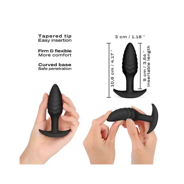 Dorcel - Wavy Plug. Niesamowita wtyczka analna o intensywnie stymulującej, falowanej powierzchni