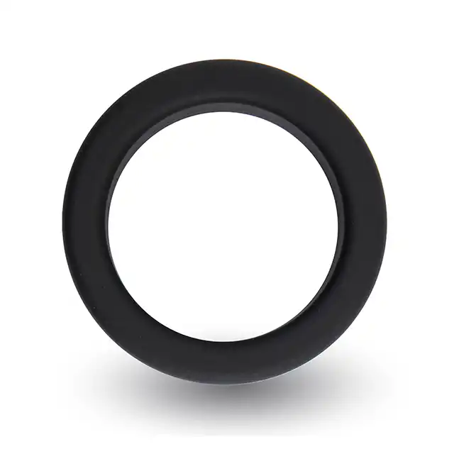 Velv'Or - Rooster Enric Minimalistic Slick Cock Ring - minimalistyczny, czarny ring na penisa. Oprawa wydajności i erekcji! 