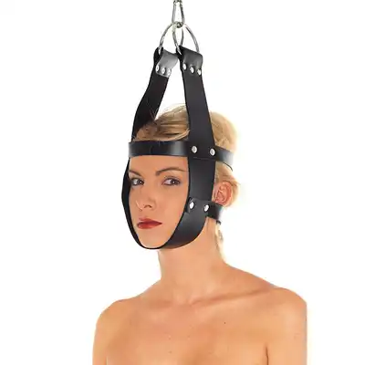 Rimba - Hanging Mask. Erotyczna maska BDSM do zniewalania, przejmij całkowitą kontrolę nad swoim niewolnikiem