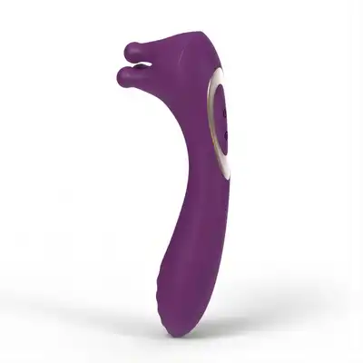 Tracy's Dog - Goldfinger G Spot Vibrator - Purple - dwustronny wibrator do perfekcyjnej stymulacji punktu G i łechtaczki 