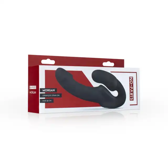 No-Parts - Morgan Strapless Strap-On. Strapon bezuprzężowy, idealny do stymulacji waginalnej lub analnej. Podwójna przyjemność dla partnerów