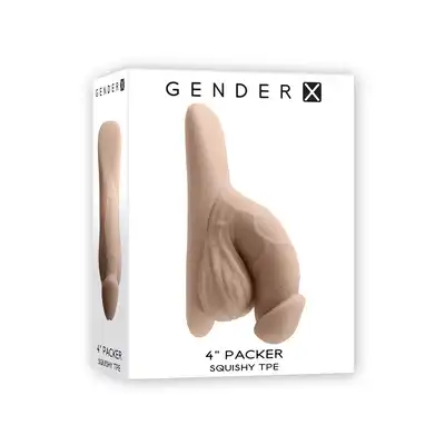 Gender X - 4inch Packer Light Skin. Sztuczny członek, zapewnia naturalną sylwetkę i komfort. Idealny dla mężczyzn i osób trans