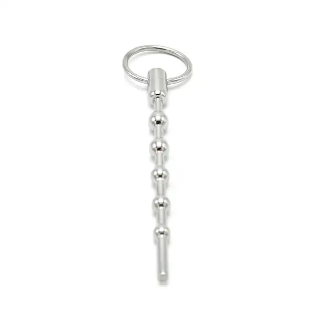 Oproducts - Solid Spaced Beads Penis Stick. Dilator ze stali nierdzewnej ze stymulującymi koralikami
