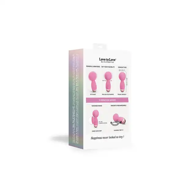 Love to Love - Itsy Bitsy Pink Passion. Mini magiczna różdżka, stymulator łechtaczki i masażer ciała w wersji kieszonkowej