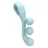 Satisfyer - Tri Ball 2 Light Blue. Wielofunkcyjny wibrator zapewniający jednoczesną potrójną stymulację łechtaczki, pochwy i anusa