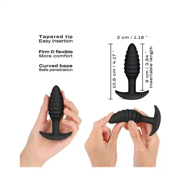Dorcel - Spiral Plug. Stymulująca wtyczka analna ze spiralnie prążkowaną powierzchnią. 