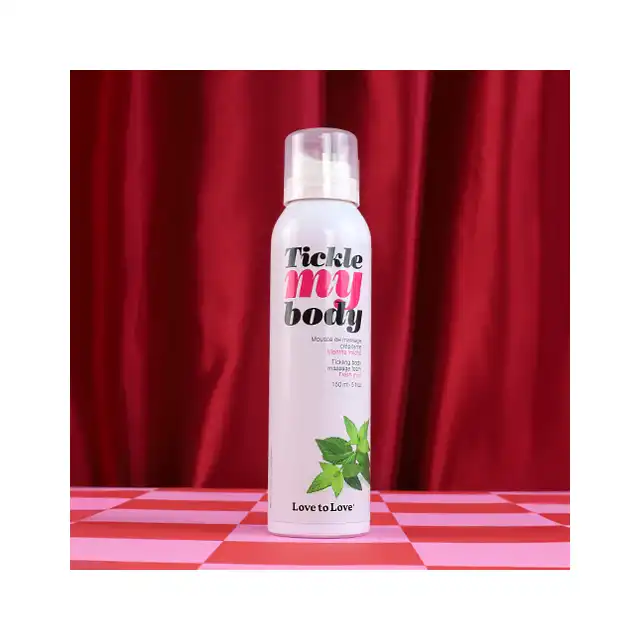 Love To Love - Tickle My Body Massage Foam Fresh Mint. Gęsta pianka do masażu z efektem mrowienia o zapachu świeżej mięty