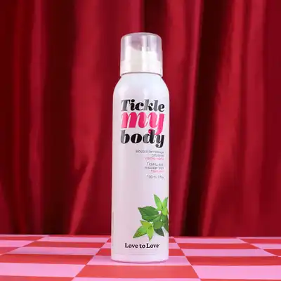 Love To Love - Tickle My Body Massage Foam Fresh Mint. Gęsta pianka do masażu z efektem mrowienia o zapachu świeżej mięty