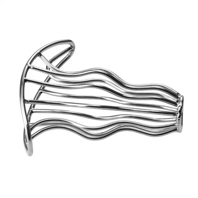 Mokko Toys - Anal Plug Pleasure Curves S. Stalowy otwarty tunel analny o niewielkich rozmiarach, stymulujące doznania