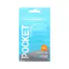Tenga - Pocket Stroker Wave Line. Kieszonkowy masturbator z poprzecznymi falami żłobień, super rozciągliwy, incognito