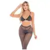 Pink Lipstick - Legginsy Tall Order. 3-częściowy komplet z seksownie błyszczącego i prześwitującego materiału