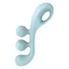Satisfyer - Tri Ball 2 Light Blue. Wielofunkcyjny wibrator zapewniający jednoczesną potrójną stymulację łechtaczki, pochwy i anusa