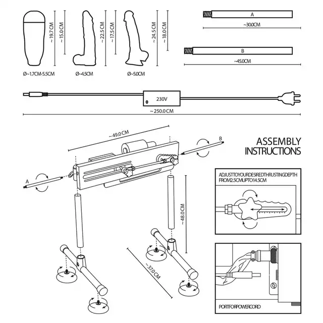The Banger - Double-Sided Fucking Machine. Dwustronna sex maszyna dla par. Przeżyjcie rozkosz równocześnie!