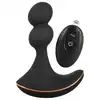 Anos - RC Rotating Prostate Massager with Vibration. Stymulator prostaty z funkcją rotacji i wibracji, podwójne kulki stymulacyjne