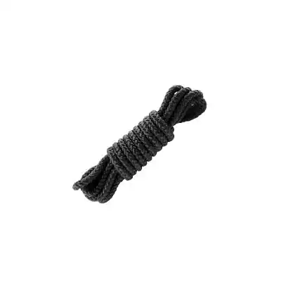 Fetish Fantasy - Bondage Rope Black 1 Metr. Czarna, super wytrzymała lina. Cięta na metry, dodaj tyle ile metrów chcesz!