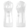 Boss Series - Vibrating and Flashing Masturbation Cup. Masturbator z funkcją pulsacji wibracji i efektami głosowymi. Innowacyjna technologia automatycznego dobierania ergonomicznych funkcji
