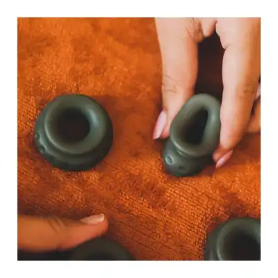 Ohnut - Classic Soft Buffer Rings (Set Of 4) Aloe - zestaw 4 pierścieni buforowych na penisa. Łącz je jak chcesz i baw się bezpieczniejszą przyjemnością!