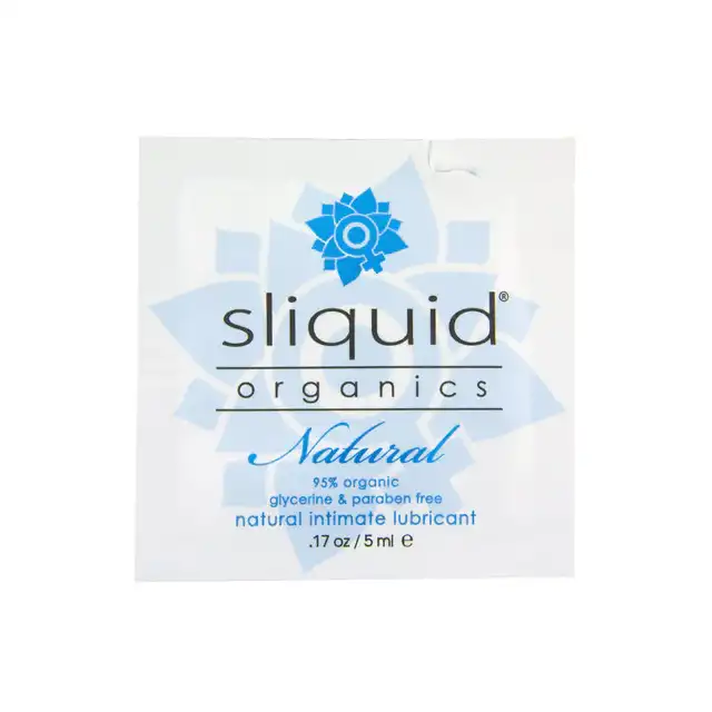 Sliquid -  Organics Natural Pillows 5 ml -lubrykant na bazie wody z dodatkiem organicznych składników. Przetestuj, dzięki małej pojemności!