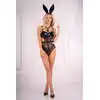 Livia Corsetti - Sexy Bunny M. Seksowny kostium króliczka z czarnymi, mocno wyciętymi body i uroczymi króliczymi uszkami