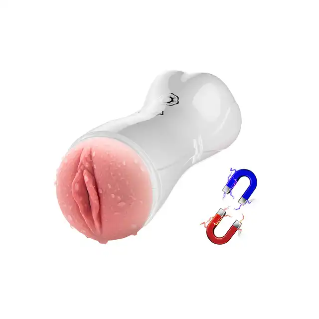 Boss Series - Vibrating and Flashing Masturbation Cup. Masturbator z funkcją pulsacji wibracji i efektami głosowymi. Innowacyjna technologia automatycznego dobierania ergonomicznych funkcji