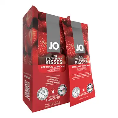 System Jo - H20 Strawberry 1 Packet - lubrykant na bazie wody o smaku truskawki. 10 ml