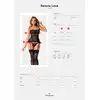 Obsessive - Serena Love Corset M/L. Piękny klasyczny gorset z fiszbinami, delikatna koronka o kwiatowym wzorze, idealne dopasowanie i wysmuklenie sylwetki