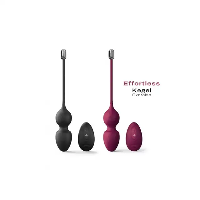 Dorcel - Love Balls Plum. Wibrujące kulki waginalne sterowane na pilota, trening mięśni kegla na najwyższym poziomie