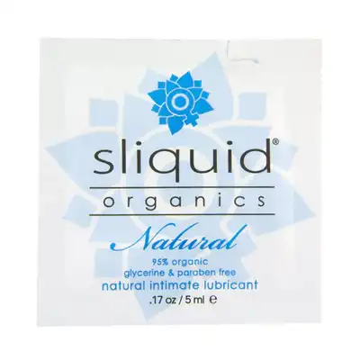 Sliquid -  Organics Natural Pillows 5 ml -lubrykant na bazie wody z dodatkiem organicznych składników. Przetestuj, dzięki małej pojemności!