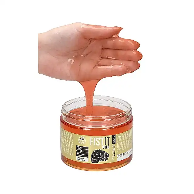 Fist It - Gold 500ml. Żel na bazie wody do fistingu, zapewnia długotrwały poślizg i komfortową penetrację