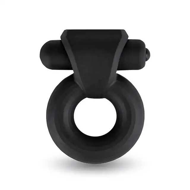Velv'Or - Rooster Travis Bulky Cock Ring With Vibrating Mini Bullet - masywny ring na penisa z wibrującym bulletem. Mocna i twarda erekcja!