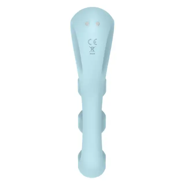 Satisfyer - Tri Ball 2 Light Blue. Wielofunkcyjny wibrator zapewniający jednoczesną potrójną stymulację łechtaczki, pochwy i anusa