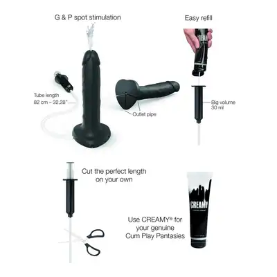 SQUIRTING CUM DILDO REALISTE NOIR - XL