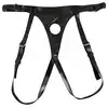 Sweet Smile - Super Soft Double Strap-On. Regulowany pas strap-on z podwójnym dildo, ultra gładki materiał. Podwójna przyjemność