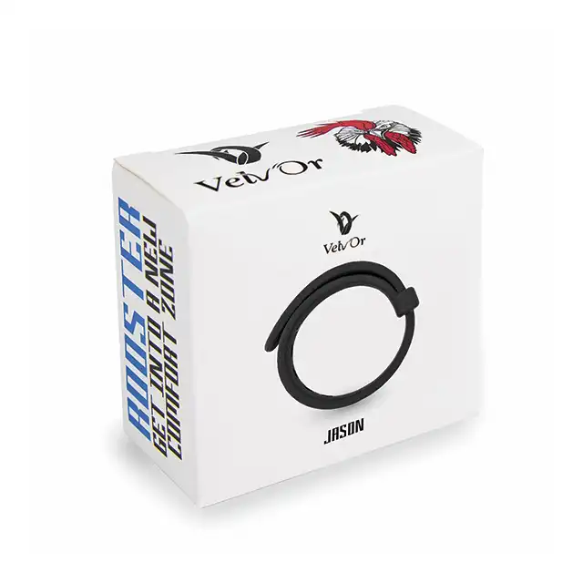 Velv'Or - Rooster Jason Size Aadjustable Firm Strap Design Cock Rring Black - ring na penisa w formie regulowanego paska. Perfekcyjne dopasowanie, perfekcyjna erekcja!