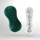 Tenga - Flex It Fizzy Green. Super stymulujący masturbator, modelowanie trójwyymiarowe ze spiralną konstrukcją i falami wypustek