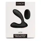 Svakom - Vick Powerful Plug Remote Controlled Vibrator Black. Ekskluzywny stymulator prostaty