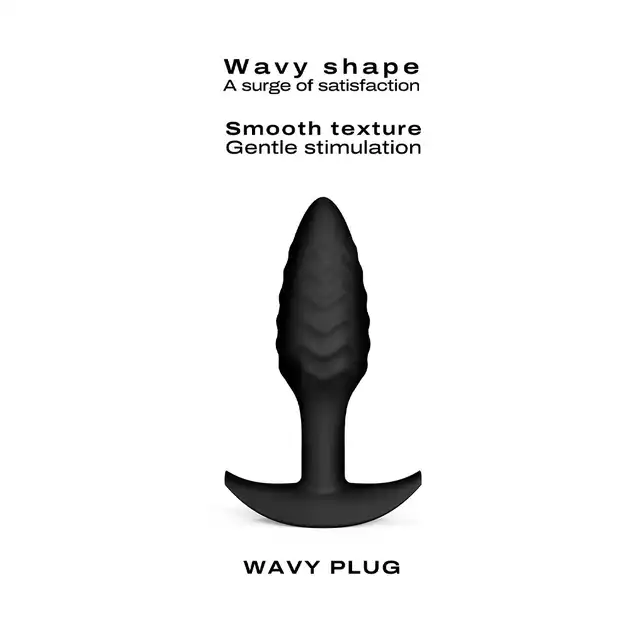 Dorcel - Wavy Plug. Niesamowita wtyczka analna o intensywnie stymulującej, falowanej powierzchni