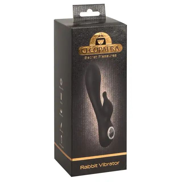 Cleopatra - Rabbit Vibrator. Elegancki wibrator z króliczkiem. Dwa silniczki do pełnej rozkoszy stymulacji