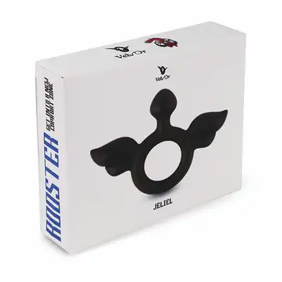 Velv'Or - Rooster Jeliel Angel Design Cock Ring - silikonowy ring na penisa o designie anioła. Dodaj sobie skrzydeł!