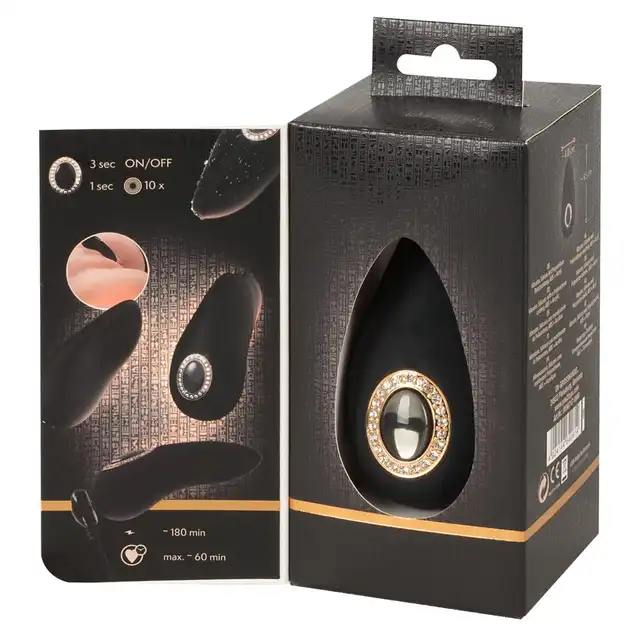 Cleopatra - Clitoral Vibrator. Elegancki stymulator łechtaczki z oprawą imitującą kamienie szlachetne. Bardzo elegancki. 