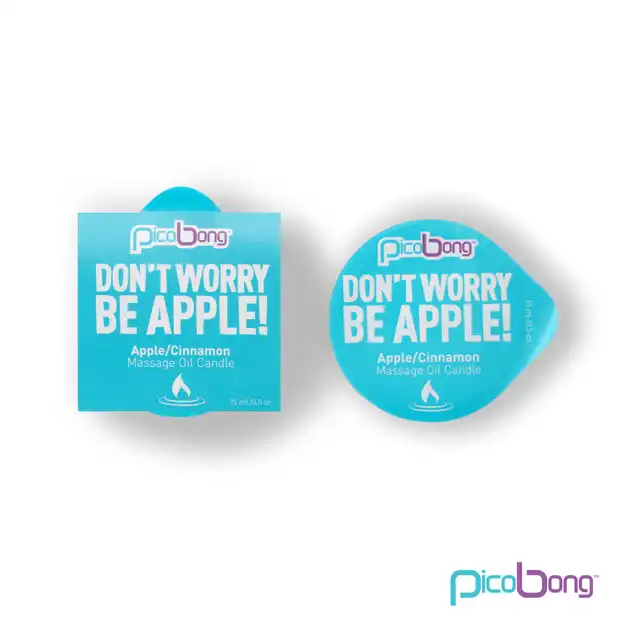 Picobong - Massage Oil Candle Apple &amp; Cinnamon - postaw na zmysłowy masaż! Wybierz świeczkę o zapachu jabłka i cynamonu